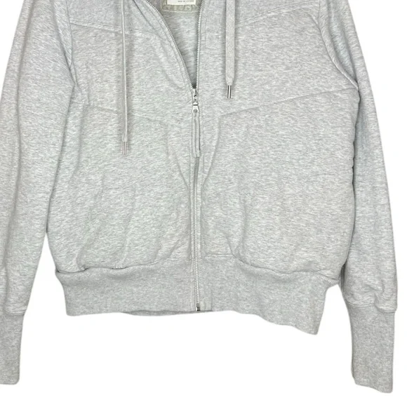 Old Navy Women’s Light Gray Full Zip-Up Hoodie Fleece Sweatshirt SZ XL - Picture 6 of 8